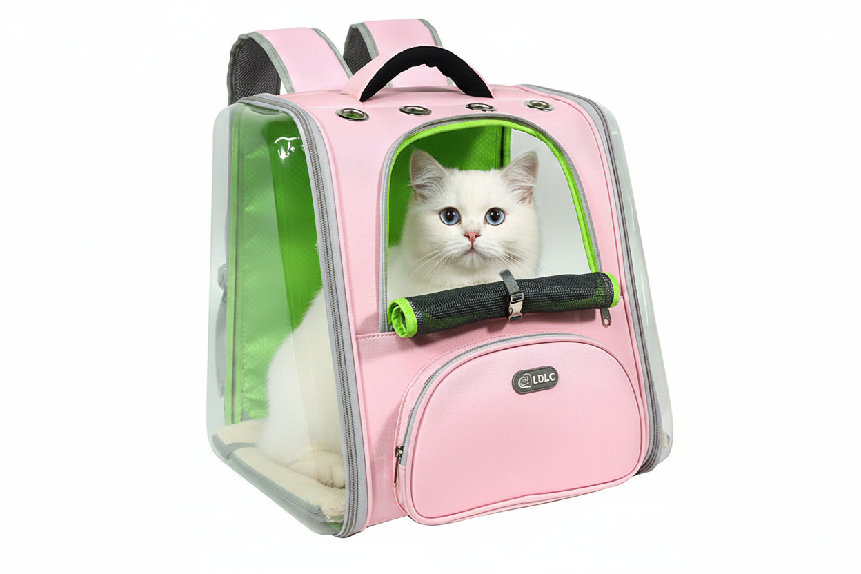 Transparent Bubble Pet Backpack — Large Capacity, Airline Friendly