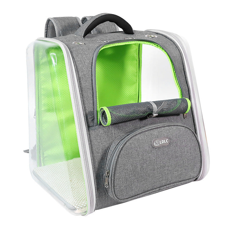 Transparent Bubble Pet Backpack — Large Capacity, Airline Friendly