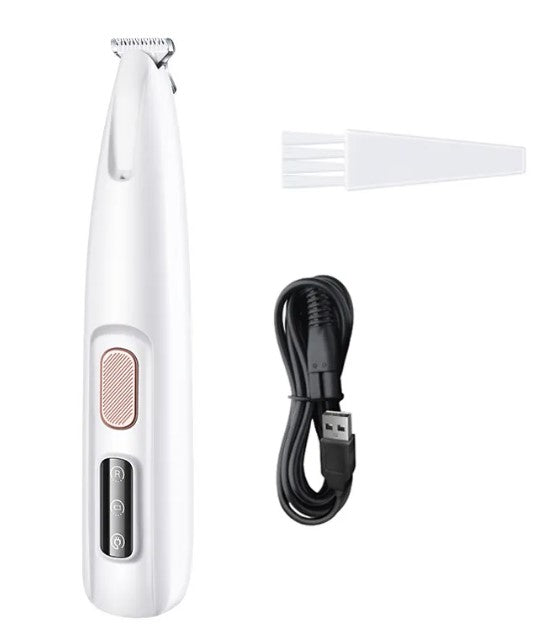 Pet Paw Trimmer with LED Light — Rechargeable & Waterproof