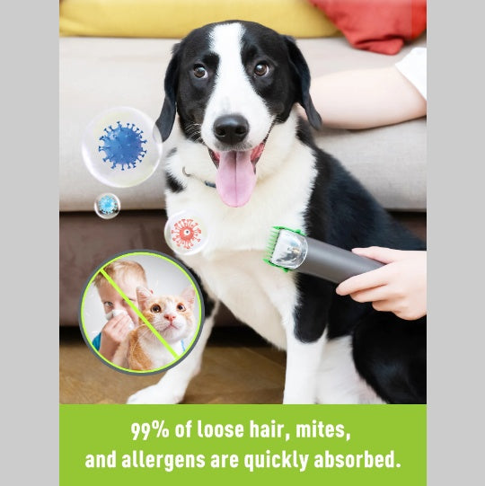 4-in-1 Pet Grooming Vacuum Kit for Dogs & Cats — Deshedding Brush, Clippers & Vacuum
