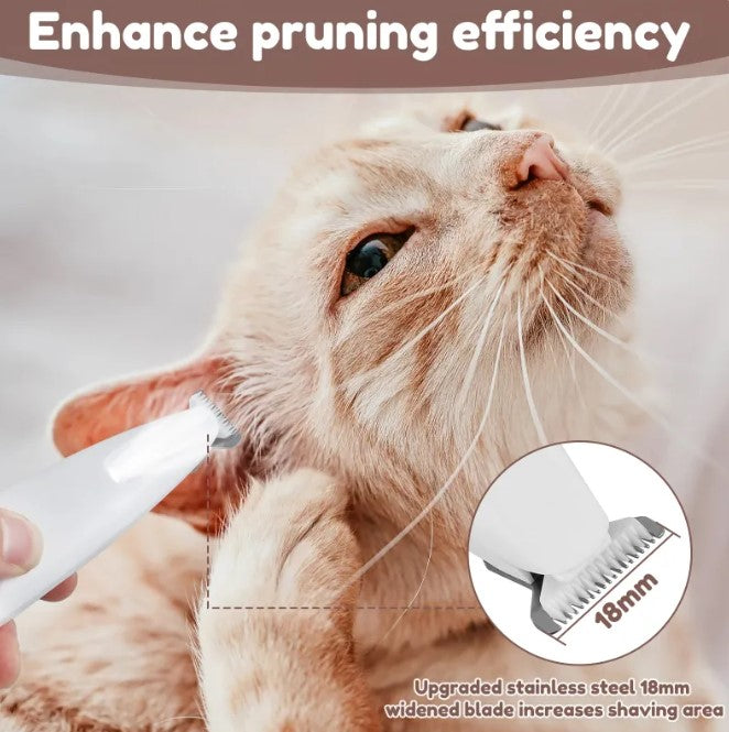 Pet Paw Trimmer with LED Light — Rechargeable & Waterproof