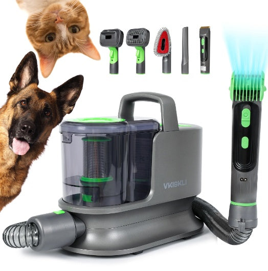 4-in-1 Pet Grooming Vacuum Kit for Dogs & Cats — Deshedding Brush, Clippers & Vacuum