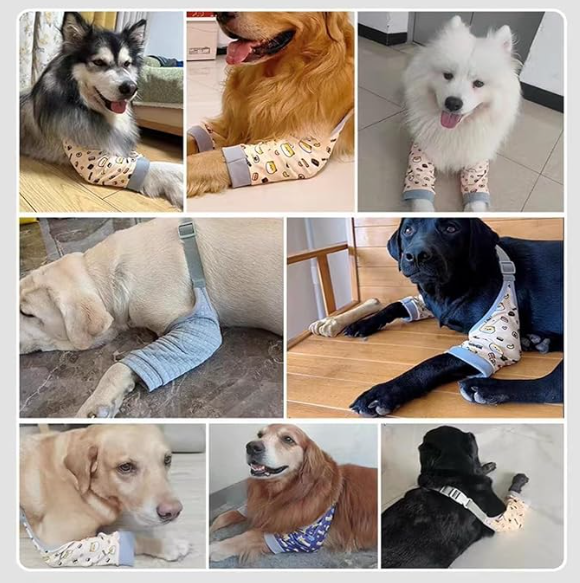 Dog Knee & Elbow Protector Pad — Joint Support Wrap for Medium & Large Dogs