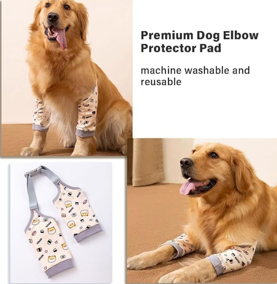 Dog Knee & Elbow Protector Pad — Joint Support Wrap for Medium & Large Dogs
